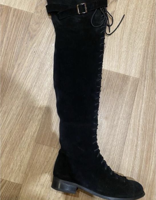 Ботфорти nushina натуральна замша