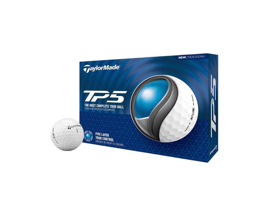 Taylormade TP5 paczka 12szt piłki golfowe do golfa BIAŁE miękkie soft