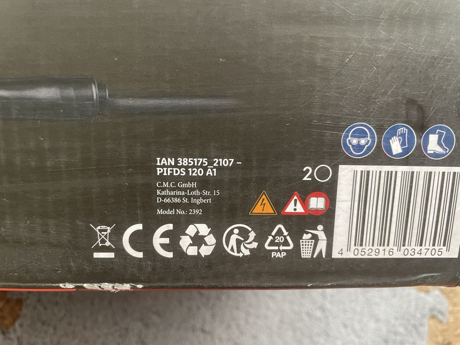 Інверторний зварювальний апарат без газу Parkside PIFDS 120 A1