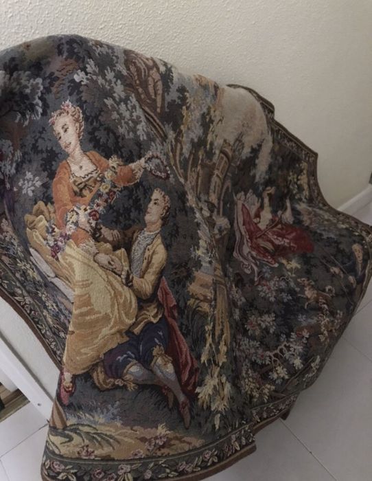 Tapeçaria Gobelin genuina e antiga.