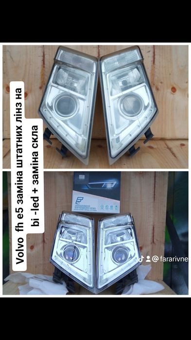 Фари Bi-LED з лінзами для Volvo FH – Продаж/Обмін