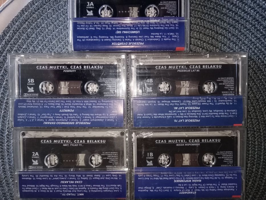 Czas Muzyki Czas relaksu lata 70-80-te na kasetach magnetofonowych