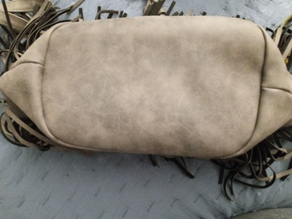 Torebka worek z frędzlami, boho