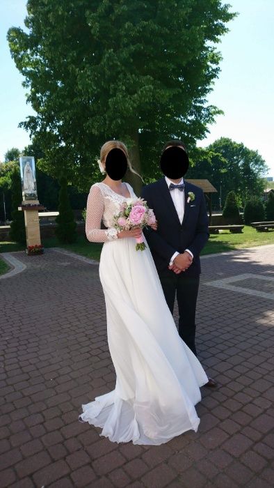 Unikatowa suknia ślubna czeka na swojego nowego nabywcę! r. 38