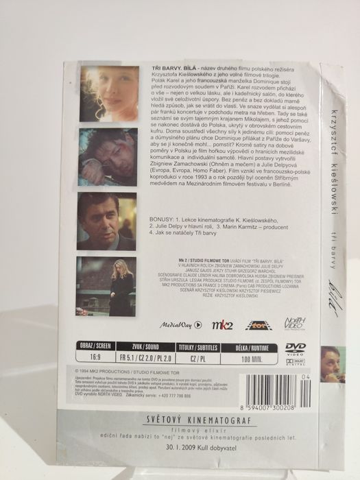 Trzy kolory Biały - Lektor i napisy POLSKIE DVD