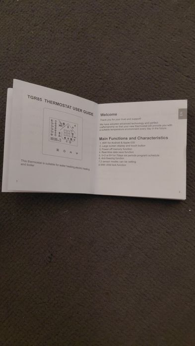 Beok tgr85 - smart room termostato (com selos) novo, ainda embalado