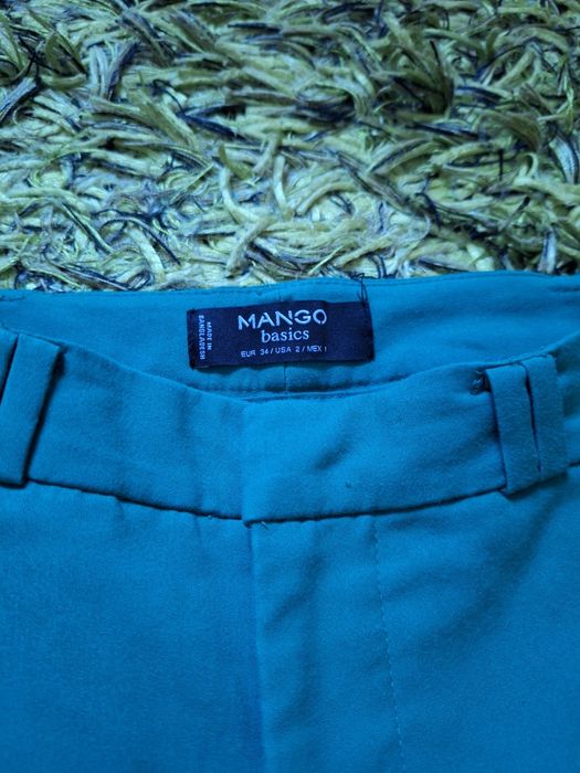 Zielone spodnie Mango xs