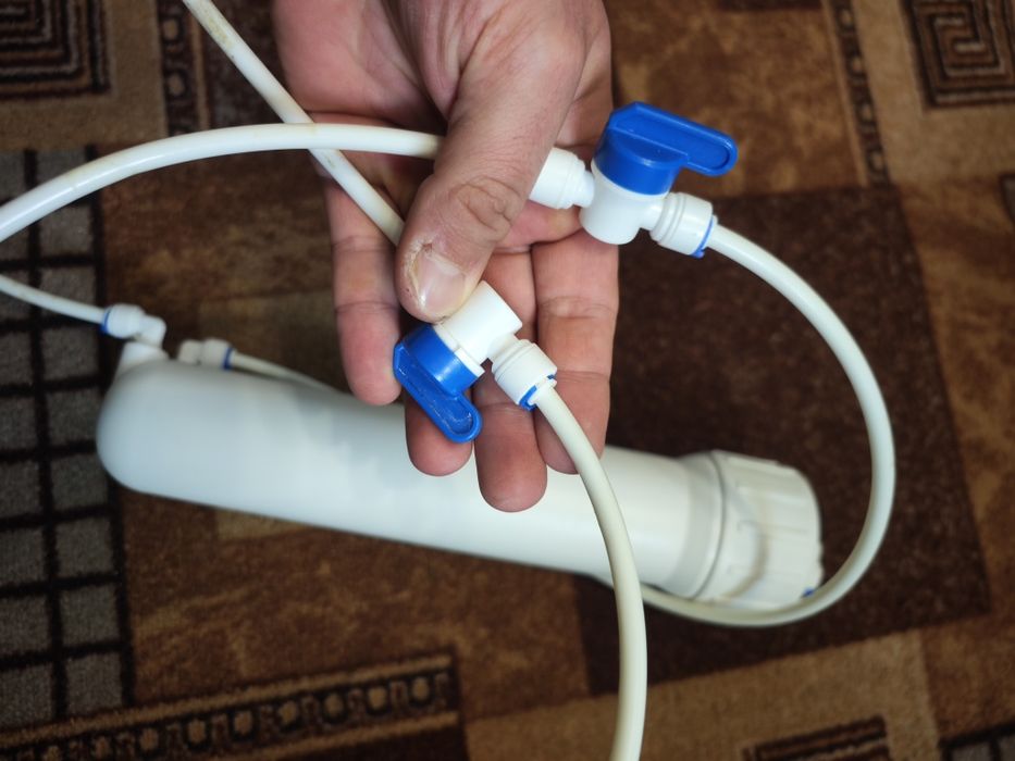 Фільтр для води. Проточний + зворотній осмос +кокосовий + мінералізато