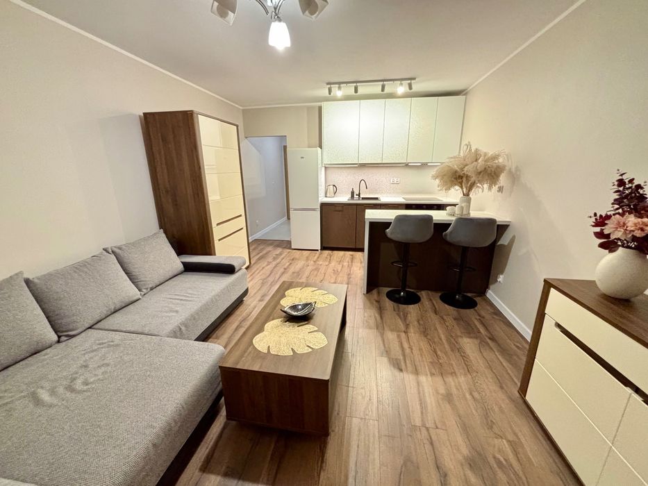 Nowoczesna kawalerka 28 m² z ogródkiem | Kraków | Bagry | ul. Mierzeja Wiślana