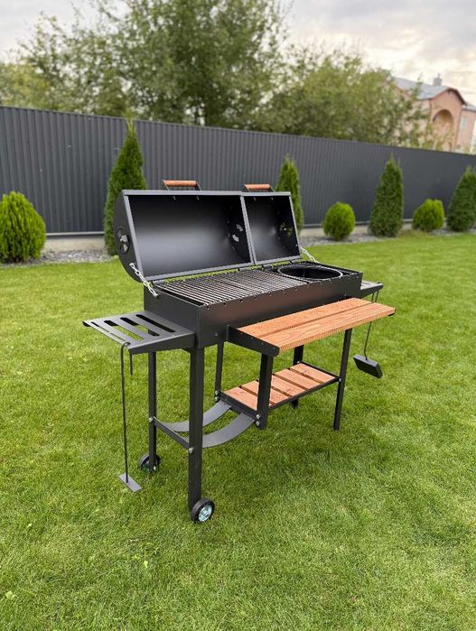 Мангал з кришкою для барбекю повністю розбірний метал 5 мм ПОСИЛЕНИЙ