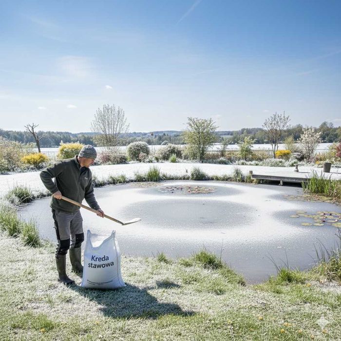 Kreda do stawu, kreda do wody, kreda do oczka wodnego 20kg, podnosi PH