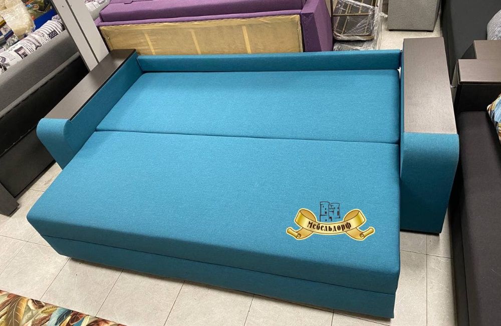 Диван еврокнижка Далас с нишами в подлокотниках по Акции в Днепре