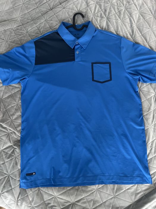 Niebieska koszulka polo Agdidas golf XL