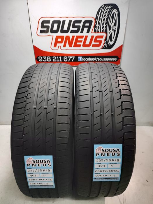 2 pneus semi novos continental 225/55R19  103V Oferta da Entraga