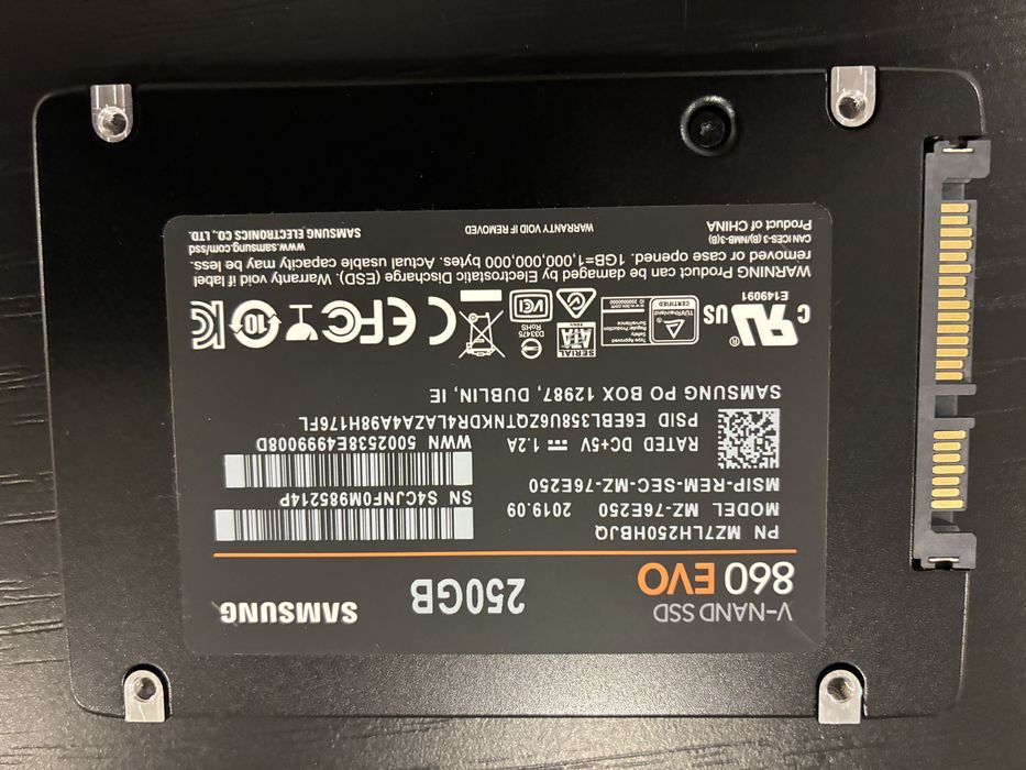 Disco SSD Samsung 860 EVO 250GB