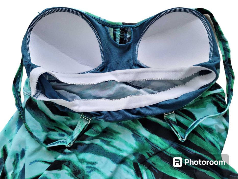 Strój kostium kąpielowy tankini 40,L BonPrix komplet wzór