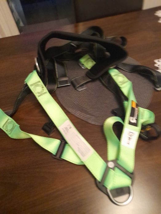 Szelki bezpieczeństwa GLIDER PLUS+ oraz lina 1,5m z karabinkami