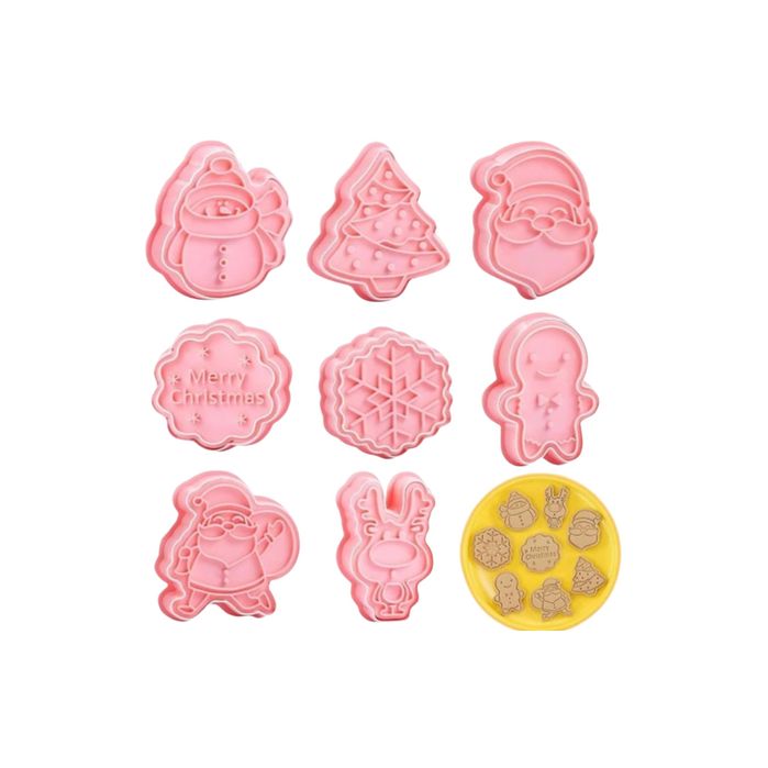 Foremki Do Ciastek Świąteczne Mix Wzorów DIY Zestaw 8szt