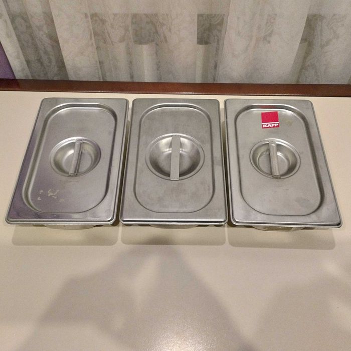 Гастроемкость нержавеющая с крышкой   GN 1/4 - 65 mm