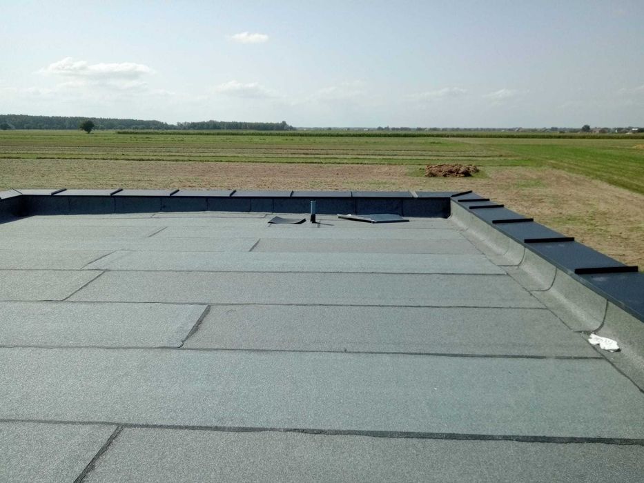 Dekarz zgrzewanie papy płaski dach styropapa usługi dekarskie