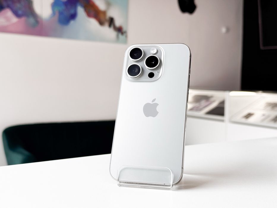 iPhone 15 Pro 512 GB Naturalny Tytan Jak Nowy 100% bateria Sklep Gwarancja