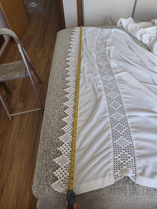 Cortina com crochê