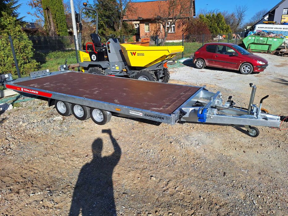 Wynajem wypożyczalnia przyczep lawet platforma uchylna DMC 3,5T Kraków