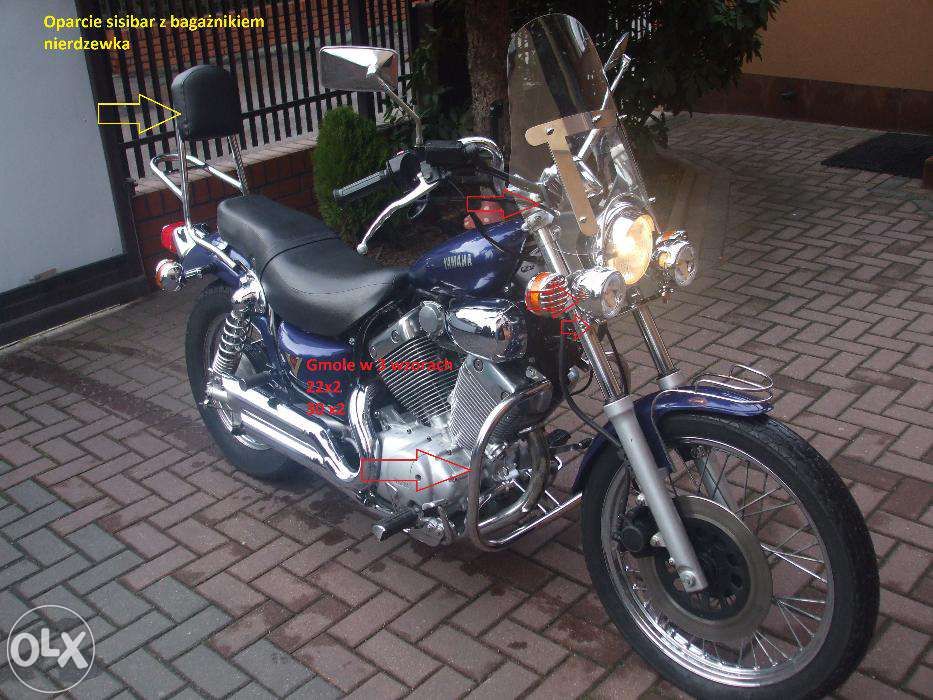 Owiewkj kolan Yamaha virago xv 535--250 DEFLEKTORY szyba gmole