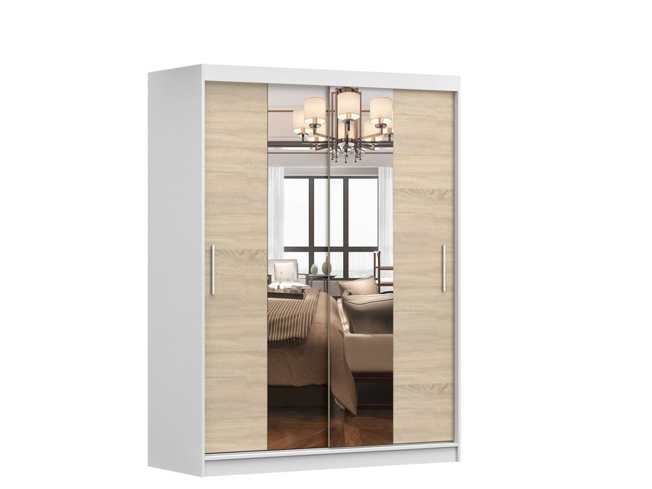 Nowoczesna Przesuwna Szafa Vista 01 150cm - Idźczak Meble