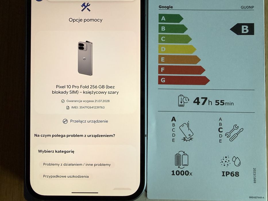 Pixel 10 Pro Fold ! 16/256 GB ! Idealny !
