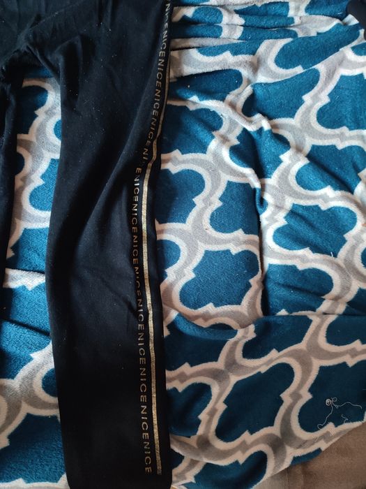 Czarne ciepłe getry