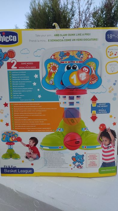 Cesto Basquetebol Chicco Basket League – Como Novo (18M-5A)
