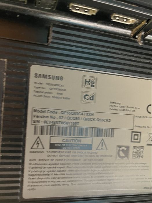 Телевізор 55 дюймів samsung  на запчастини