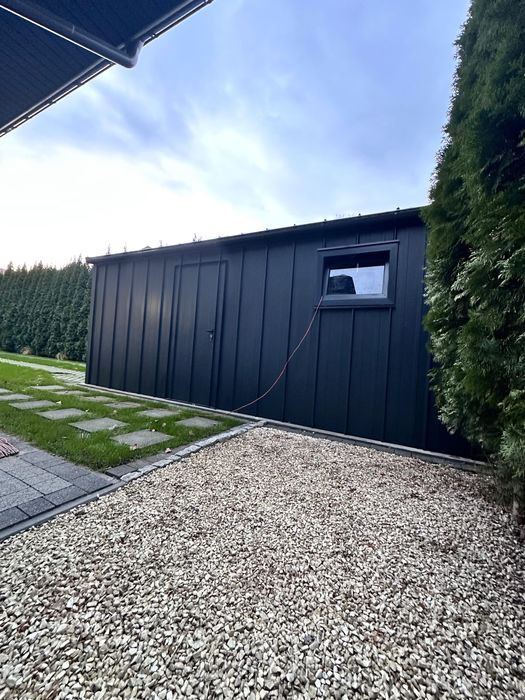 Garaż blaszany rąbek  3x5 4x5 5x5 6x5 6x6