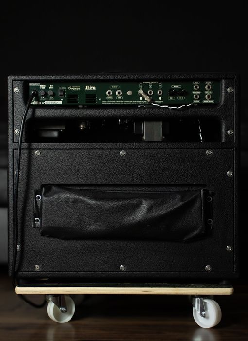 Bogner Shiva EL34 2-Channel 80-Watt 1x12" Guitar Combo with Reverb 2005 - Black with Green Back Panel