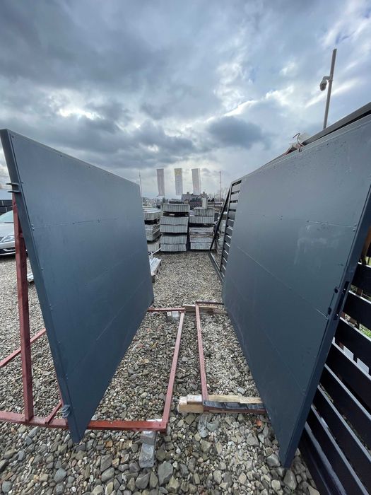 Brama dwuskrzydłowa pełna antracyt 4x1,65m nowa #Montaż, Transport