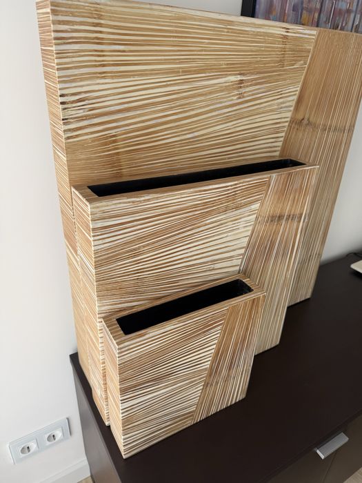Conjunto de três peças decorativas