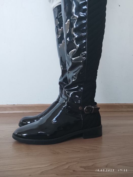 Kozaki damskie na zamek ocieplane