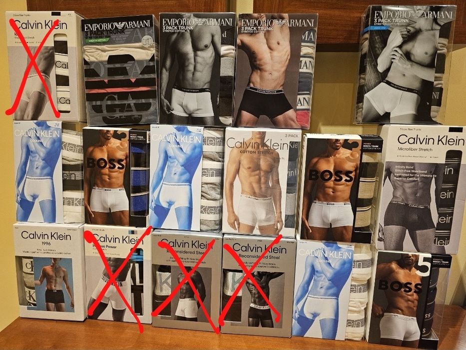 Boxers Hugo Boss, Emporio Armani e Calvin Klein (L) - ORIGINAIS!!!