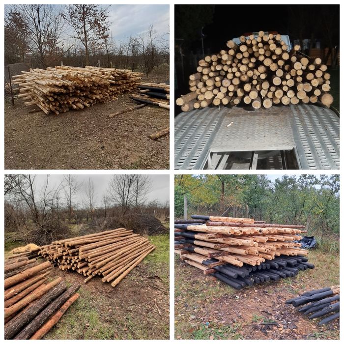 Stemple drewniane budowlane  slupki Z TRANSPORTEM mazowieckie