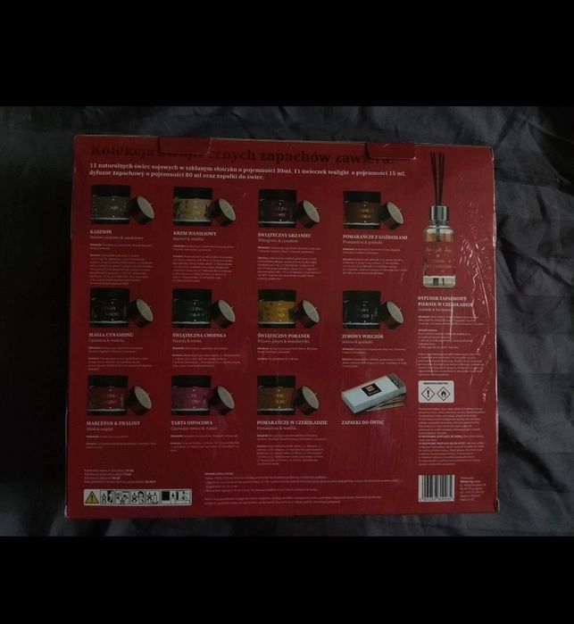 Zestaw podarunkowy świeczki sojowe HiSkin jak Yankee Candle święta gru