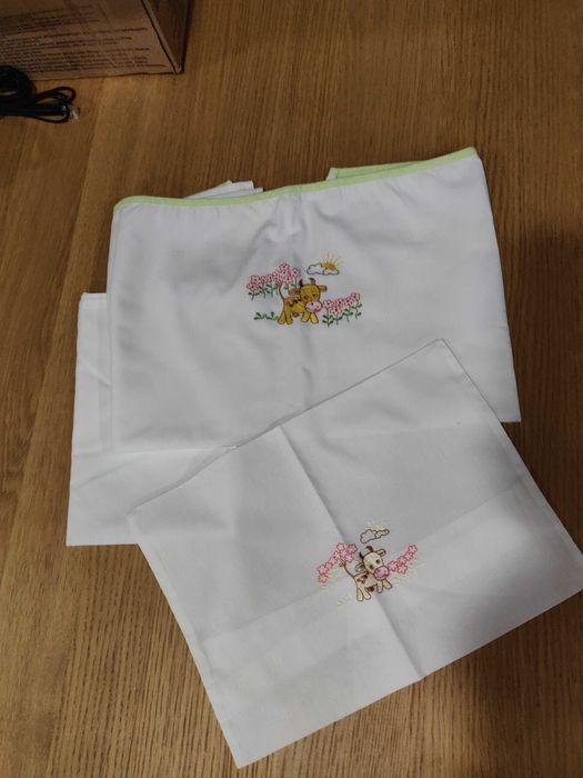 Conjunto de lençóis e mantas para alcofa