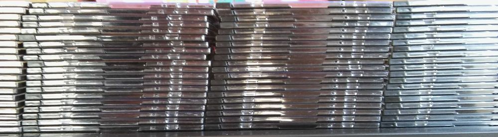 10 Capas CD Slimcase Base Preta