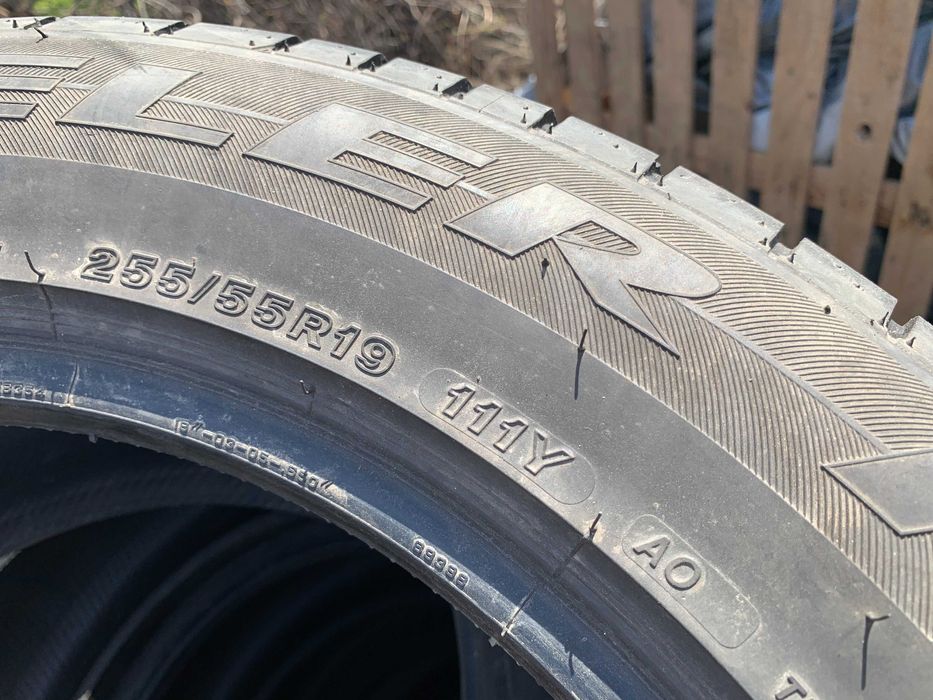 255-55-R19 BRIDGESTONE DUELER =4 штуки летней резины GERMANY 2023