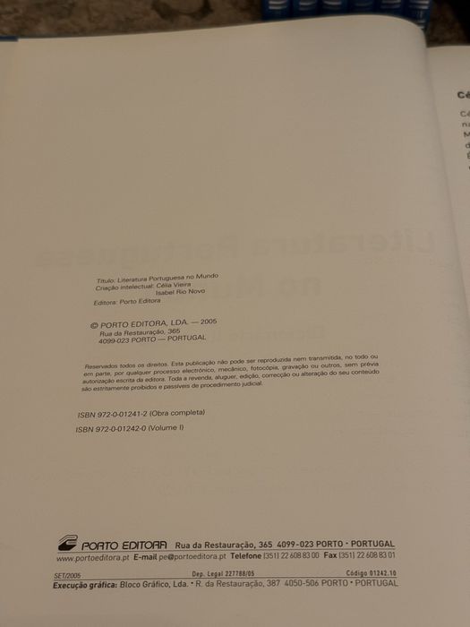 Livros - Literatura Portuguesa no Mundo, Dicionário Ilustrado