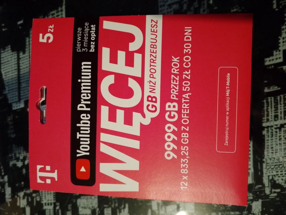 Złoty numer T-Mobile 787.983.733 łatwy prosty starter karta SIM