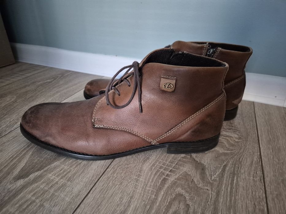 Skórzane buty męskie Lasocki 44