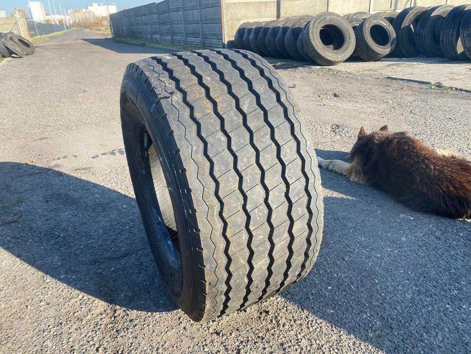 Opona używana naczepowa 435/50r19.5 Double Coin RR905 WYSYŁKA 13mm