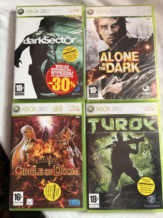 Turok, Dark Sector, Alone in the Dark, Kingdom under fire X360