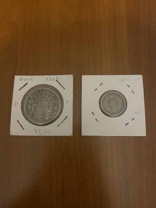 Moedas antigas Guiné